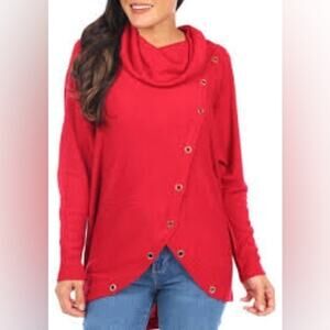 NWT! Birch NY Cowl Neck Tunic Sweater 25”